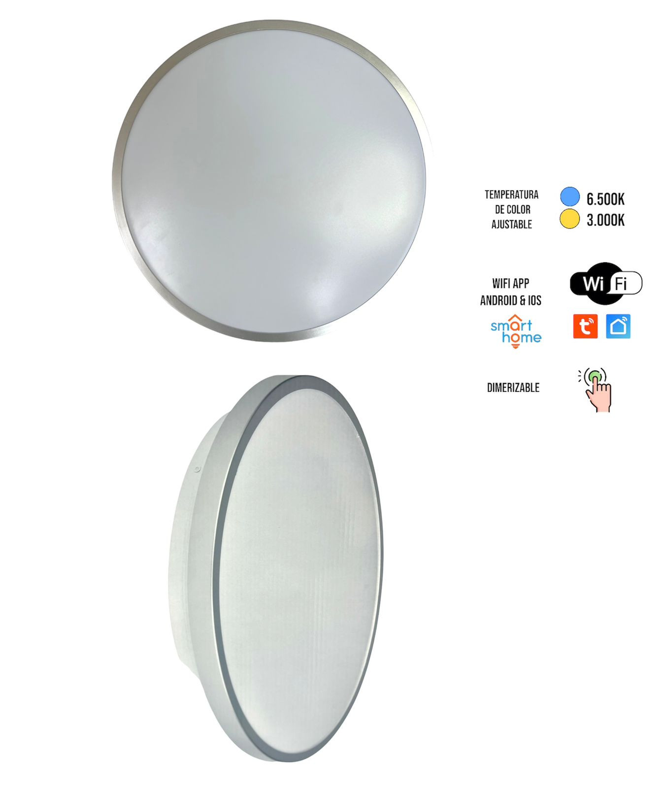 Panel Led Inteligente Smart Home Wifi 36